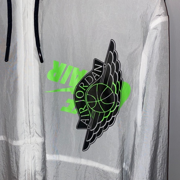 Air Jordan Nike Windbreaker Long Sleeve Jacket 1 4 - Picture 2 of 5